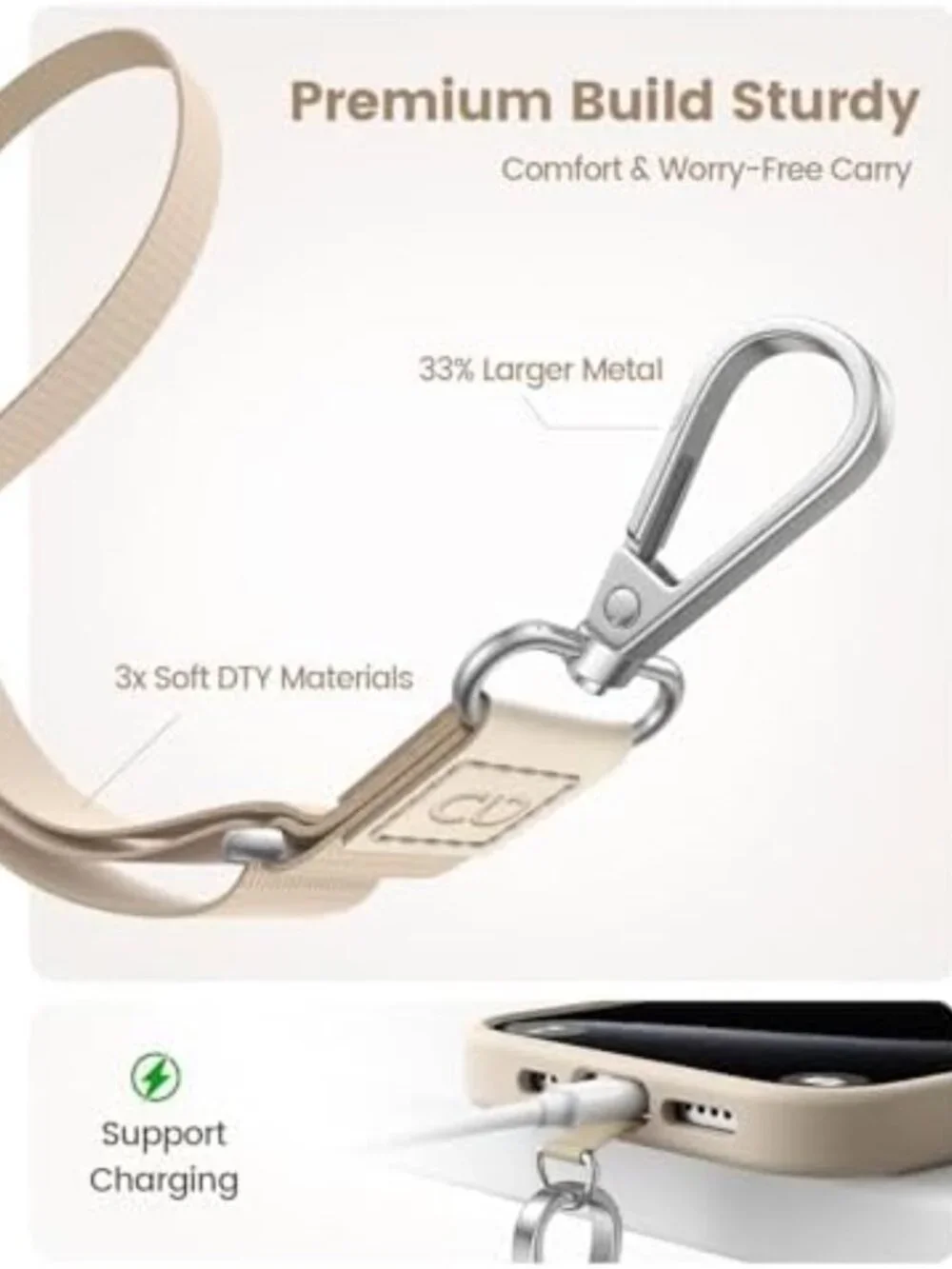 Adjustable Phone Lanyard Crossbody Strap - 2 Pack, Anti-Theft, Wide